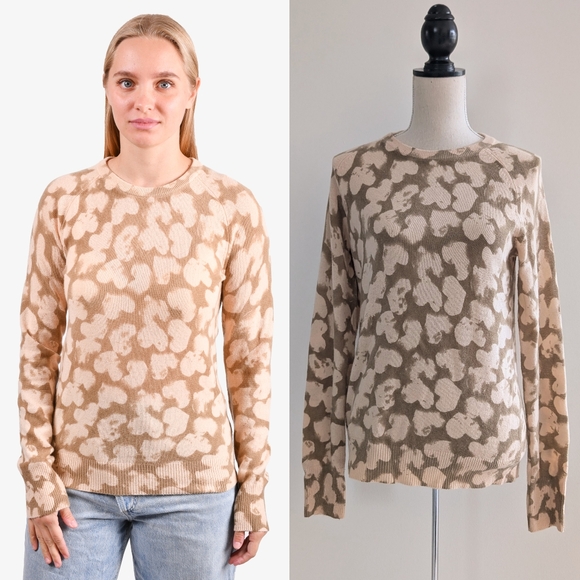 Like new S Equipment cashmere heart patterned crewneck sweater - Picture 1 of 12